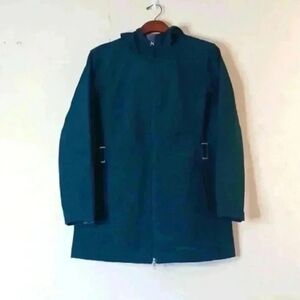 FREE TECH Women Green Lined Light Weight Cold Weather Hooded coat